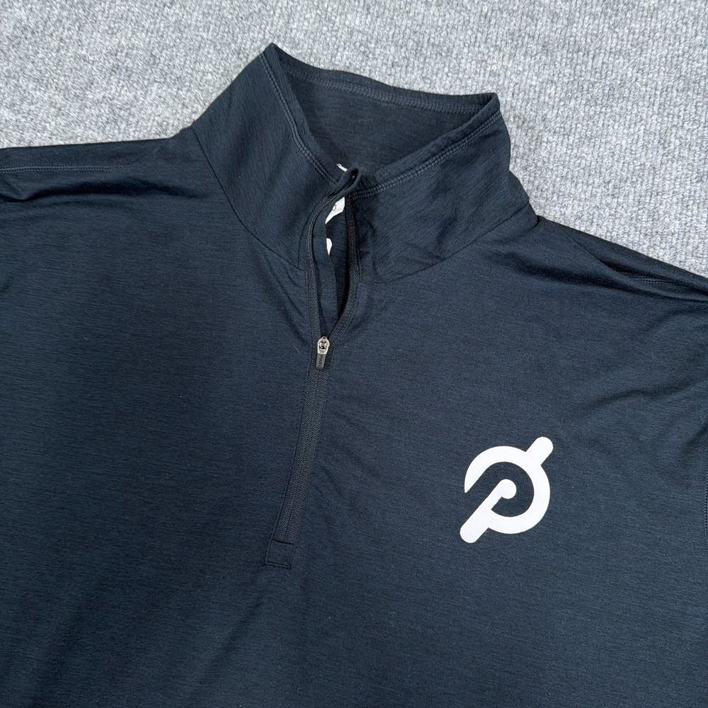 Vuori X Peloton Shirt Men 2XL Dark Navy Ease‎ Performance 1/2 Zip Golf Stretch - Picture 5 of 10